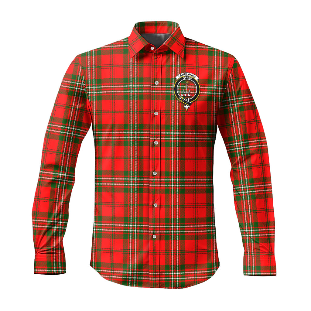 langlands-tartan-long-sleeve-button-up-shirt-with-family-crest