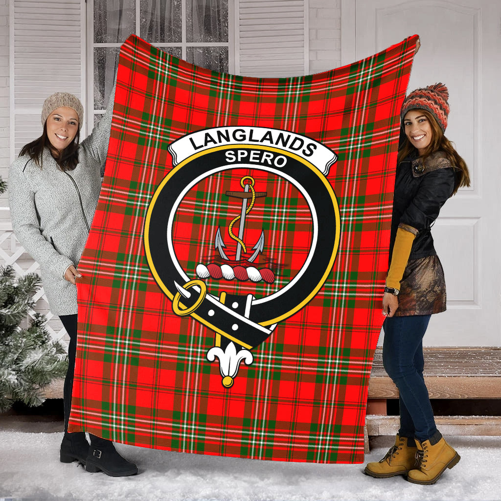 langlands-tartab-blanket-with-family-crest