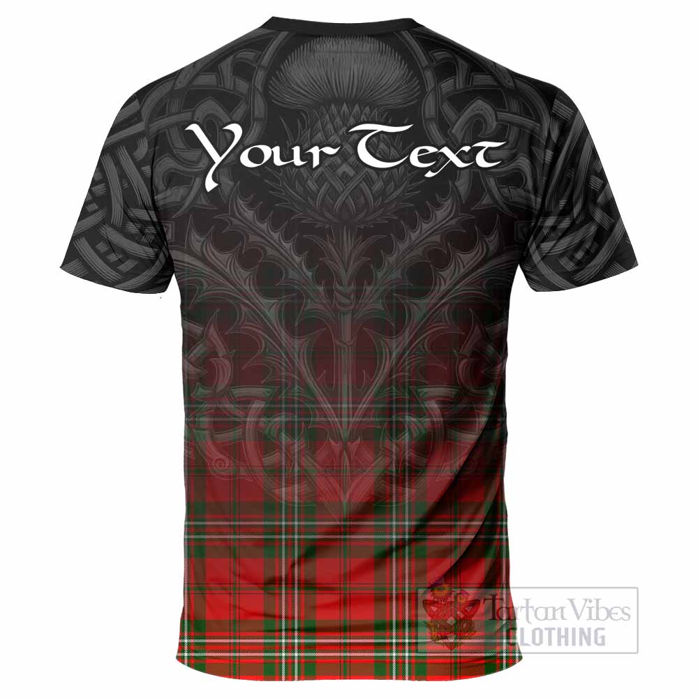 Tartan Vibes Clothing Langlands Tartan T-Shirt with Family Crest Celtic Thistle Vibes