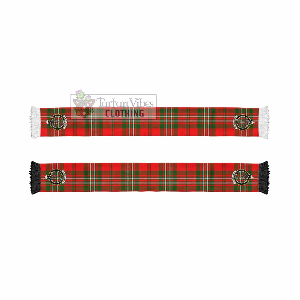 Langlands Tartan Ruffneck Scarf with Family Crest - Tartan Vibes Clothing