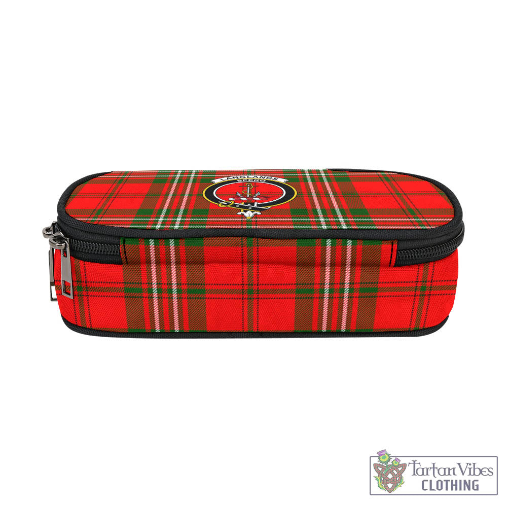 Tartan Vibes Clothing Langlands Tartan Pen and Pencil Case with Family Crest