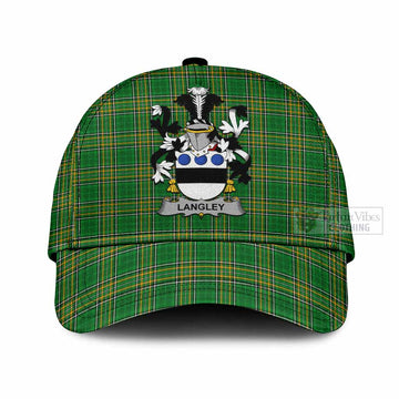 Langley Irish Clan Tartan Classic Cap with Coat of Arms