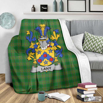Lany Irish Clan Tartan Blanket with Coat of Arms - Tartan Vibes Clothing