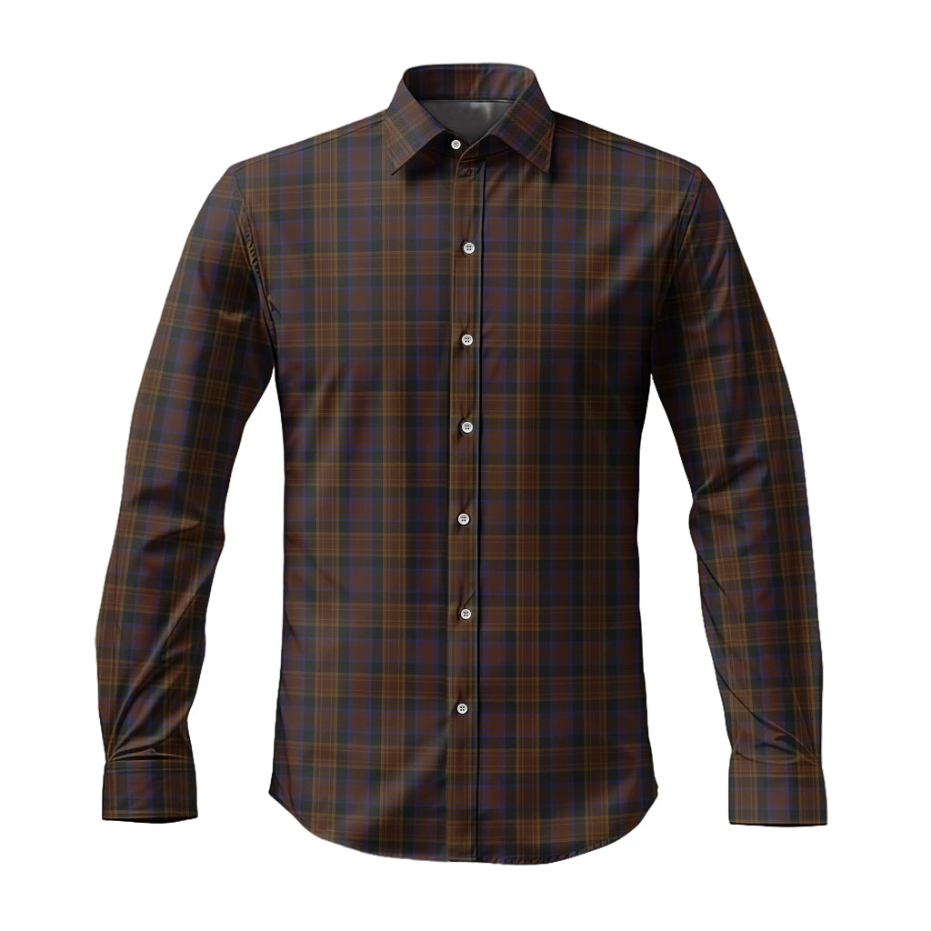 Laois County Ireland Tartan Long Sleeve Button Up Shirt Men's Shirt - Tartan Vibes Clothing