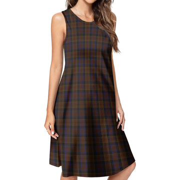 Laois County Ireland Tartan Womens Casual Dresses