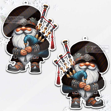 Laois County Ireland Tartan Bagpiper Gnome Christmas Ornament - Tartan Vibes Clothing