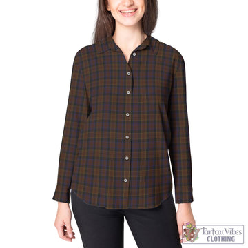 Laois County Ireland Tartan Women's Casual Shirt