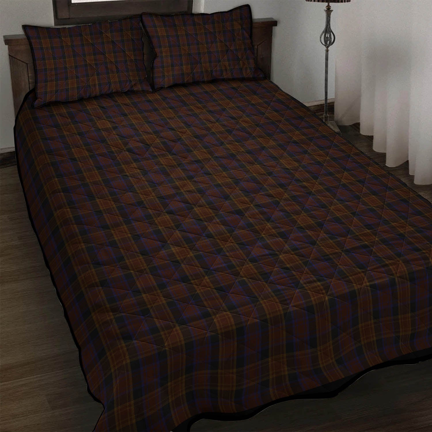 Laois County Ireland Tartan Quilt Bed Set - Tartan Vibes Clothing