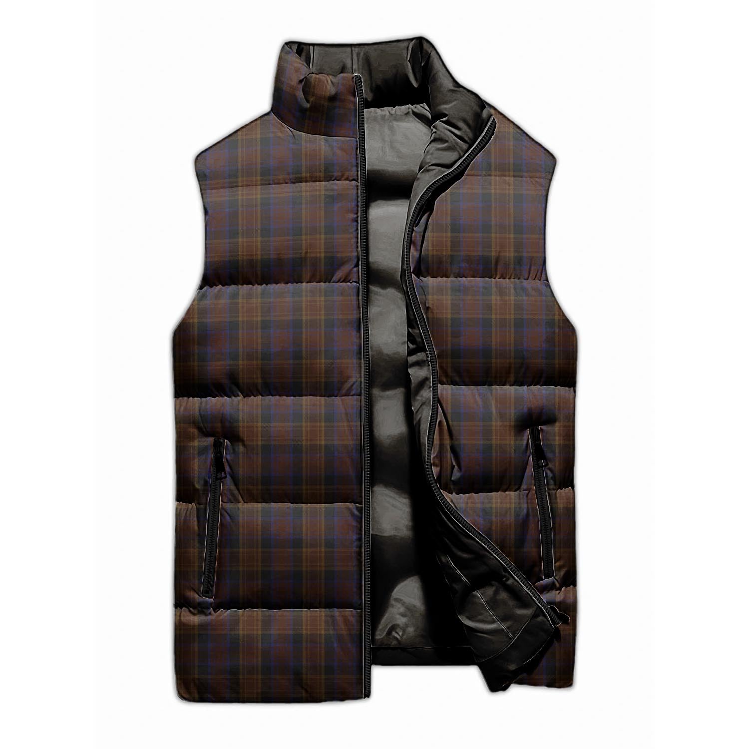 Laois County Ireland Tartan Sleeveless Puffer Jacket - Tartanvibesclothing