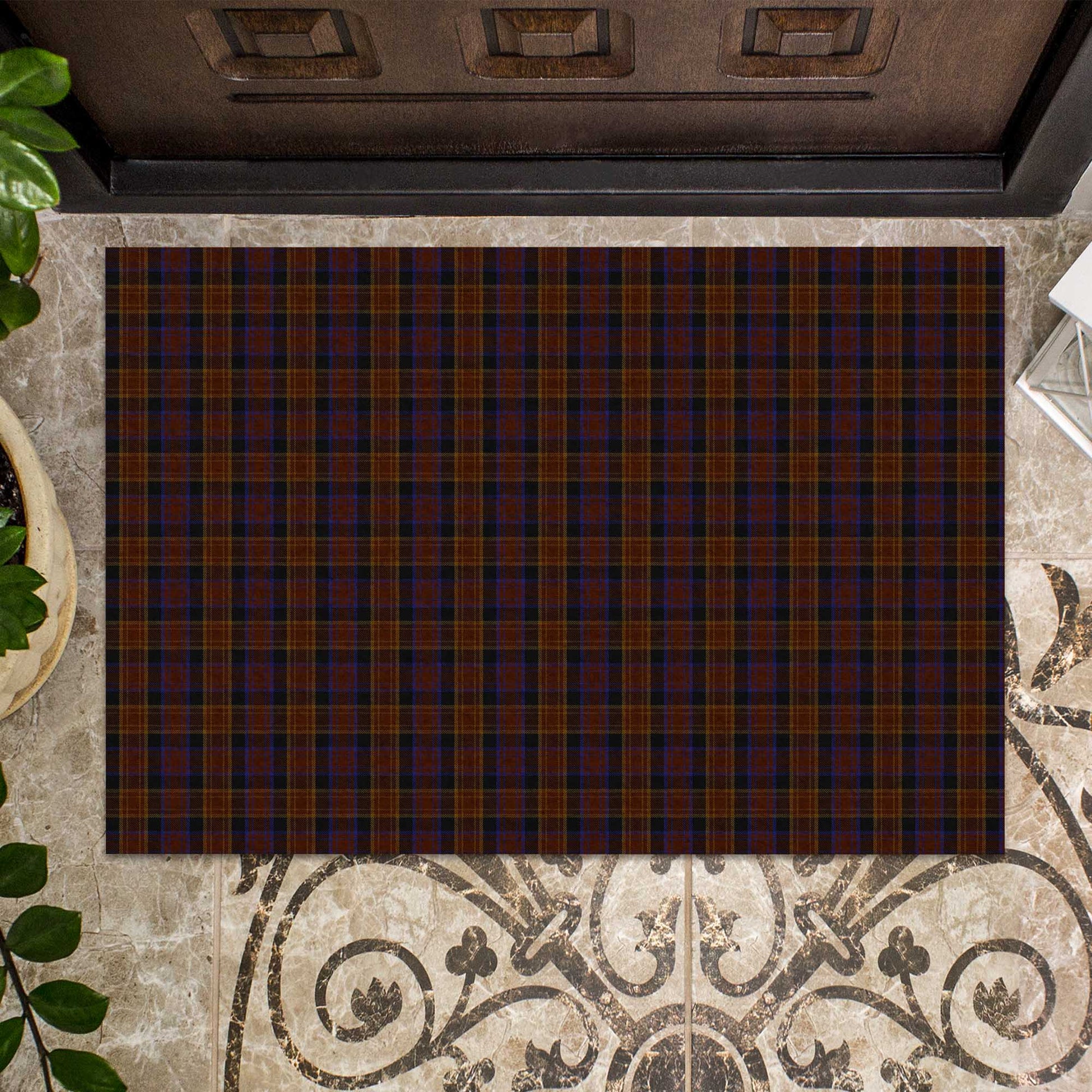 Laois County Ireland Tartan Door Mat - Tartanvibesclothing