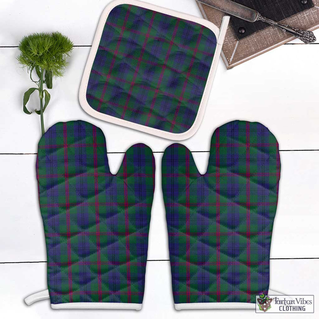 Laurie Tartan Combo Oven Mitt & Pot-Holder Combo 1 Oven Mitt & 1 Pot-Holder White - Tartan Vibes Clothing