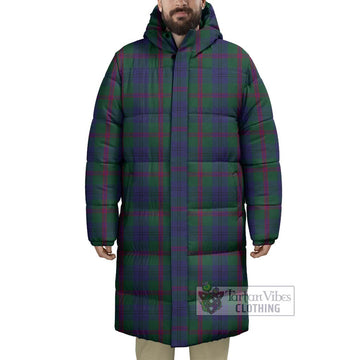 Laurie Tartan Long Down Jacket