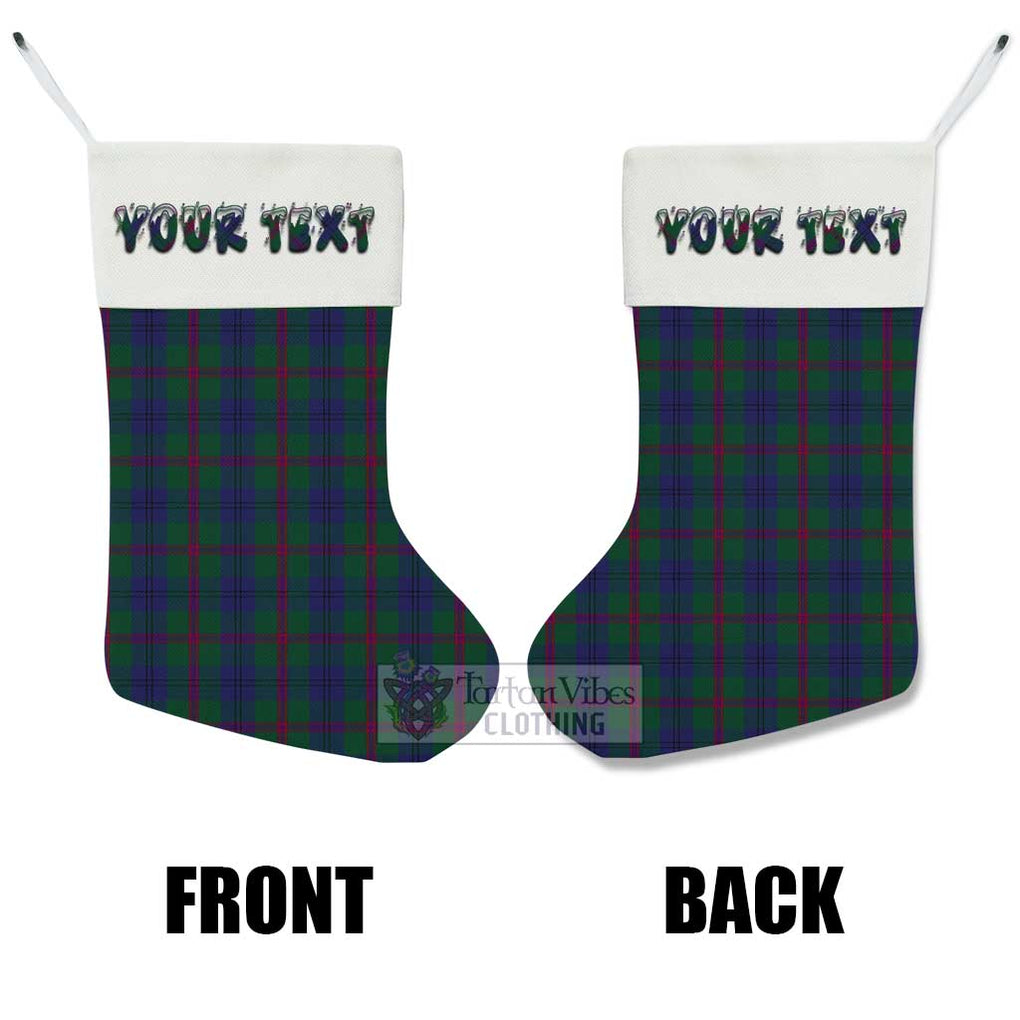 Tartan Vibes Clothing Laurie Tartan Christmas Stocking with Personalized Text