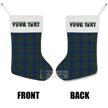 Laurie Tartan Christmas Stocking with Personalized Text