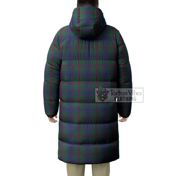 Laurie Tartan Long Down Jacket