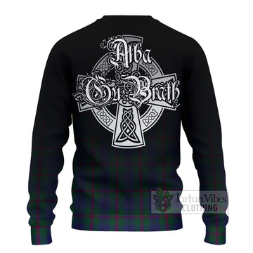 Laurie Tartan Ugly Sweater Featuring Alba Gu Brath Family Crest Celtic Inspired