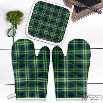 Learmonth Tartan Combo Oven Mitt & Pot-Holder White - Tartan Vibes Clothing