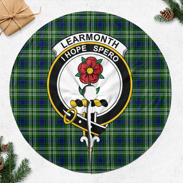 Learmonth Tartan Christmas Tree Skirt with Family Crest