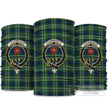 Learmonth Tartan Neck Gaiters, Tartan Bandanas, Tartan Head Band with Family Crest