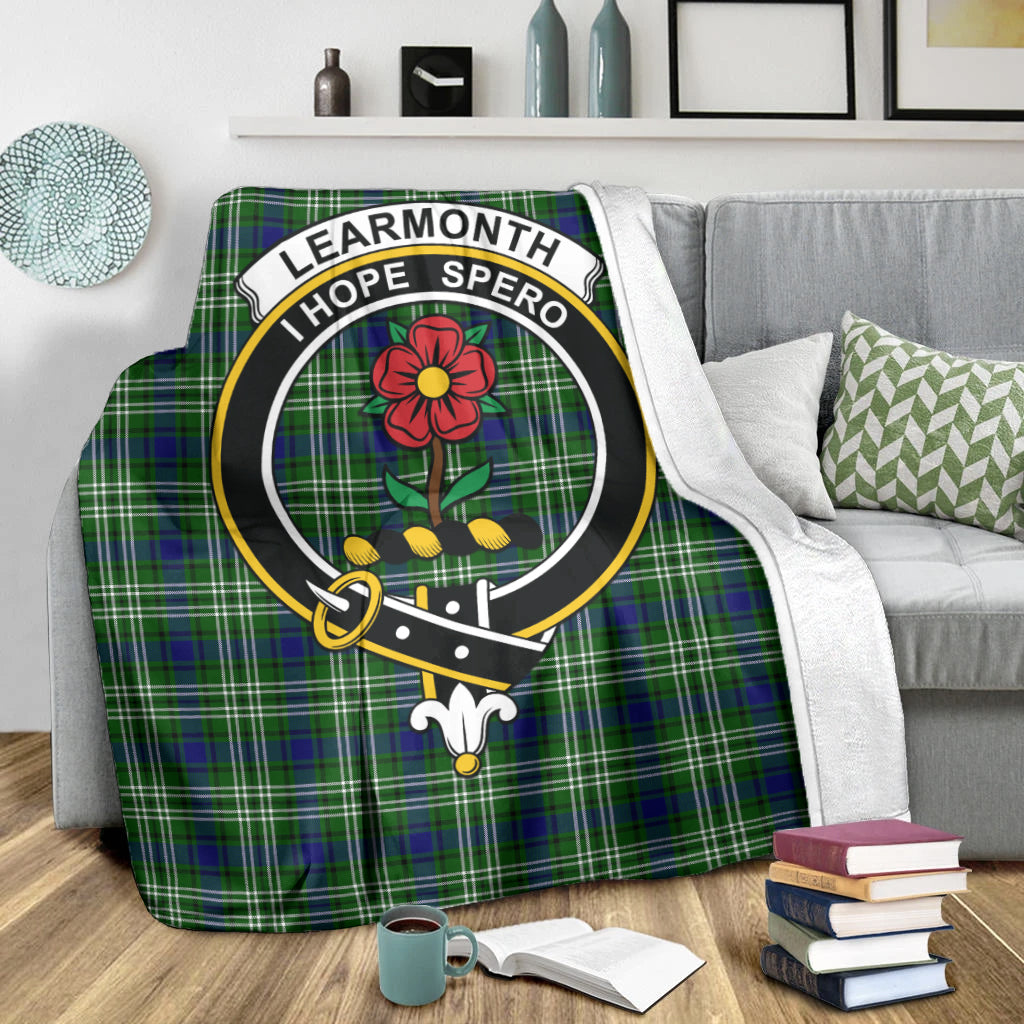 learmonth-tartab-blanket-with-family-crest