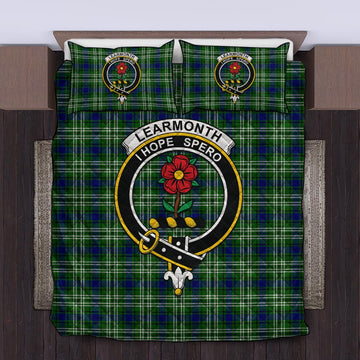 Learmonth Tartan Quilt Bed Set with Family Crest