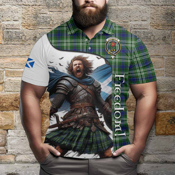 Learmonth Crest Tartan Polo Shirt Inspired by the Freedom of Scottish Warrior