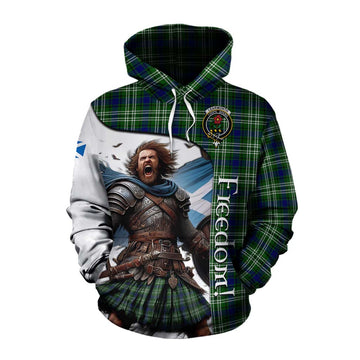 Learmonth Crest Tartan Cotton Hoodie Inspired by the Freedom of Scottish Warrior