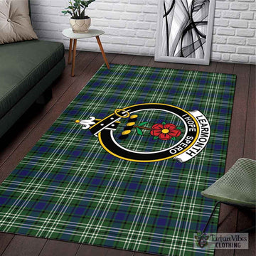 Learmonth Tartan Area Rug with Family Crest