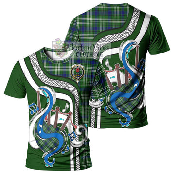 Learmonth Tartan T-Shirt with Epic Bagpipe Style