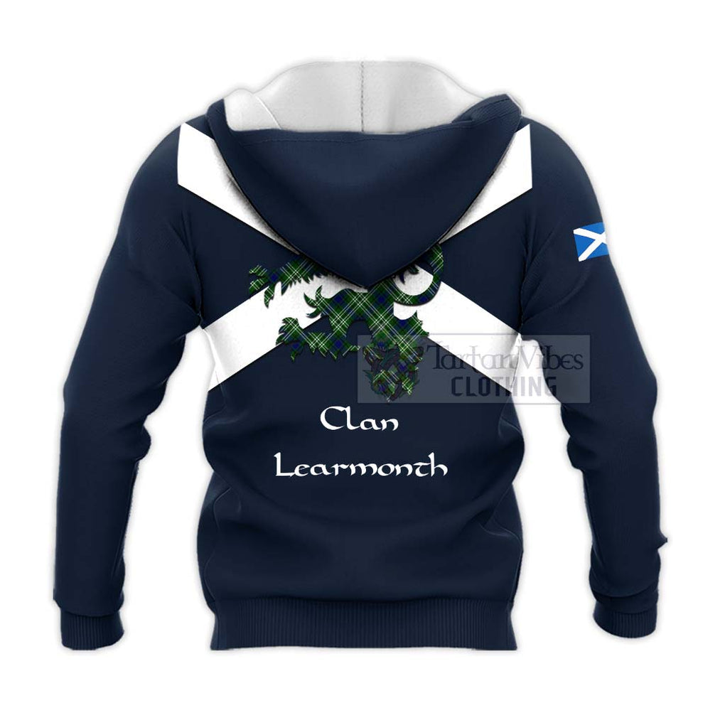 Tartan Vibes Clothing Learmonth Tartan Lion Rampant Knitted Hoodie – Proudly Display Your Heritage with Alba Gu Brath and Clan Name