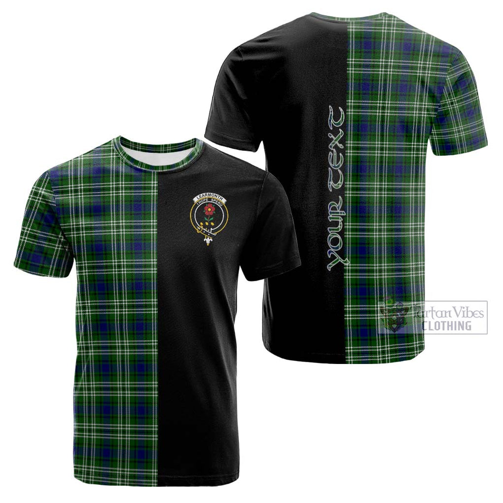 Tartan Vibes Clothing Learmonth Tartan Cotton T-shirt with Family Crest and Half Of Me Style