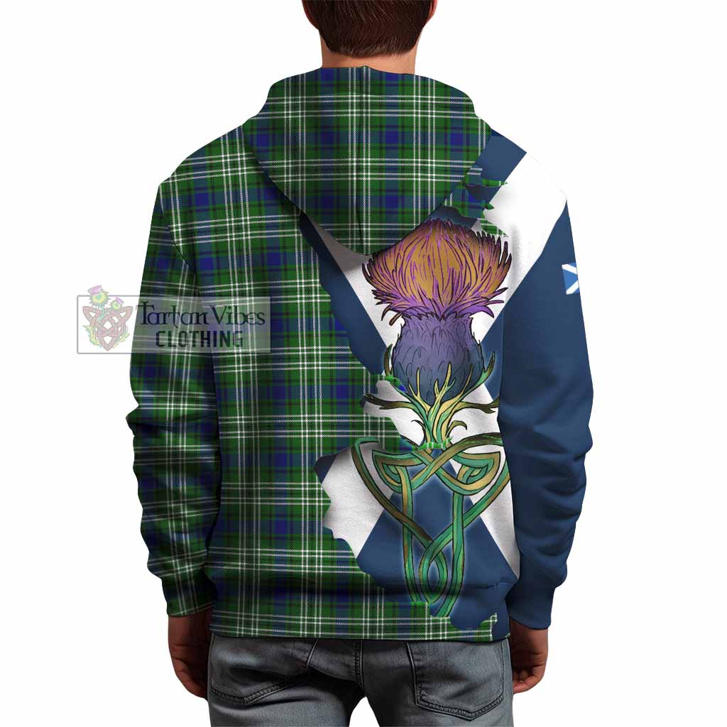 Learmonth Tartan Family Crest Hoodie Scottish Thistle Celtic Inspired - Tartan Vibes Clothing