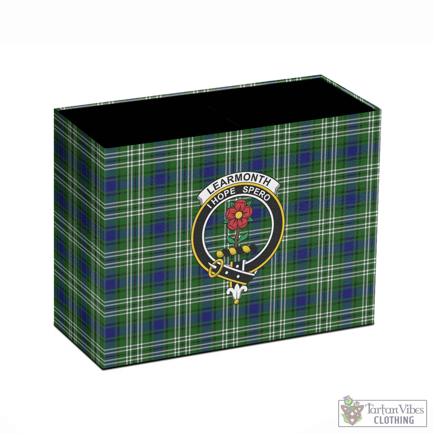 Tartan Vibes Clothing Learmonth Tartan Pen Holder with Family Crest