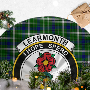 Learmonth Tartan Christmas Tree Skirt with Family Crest