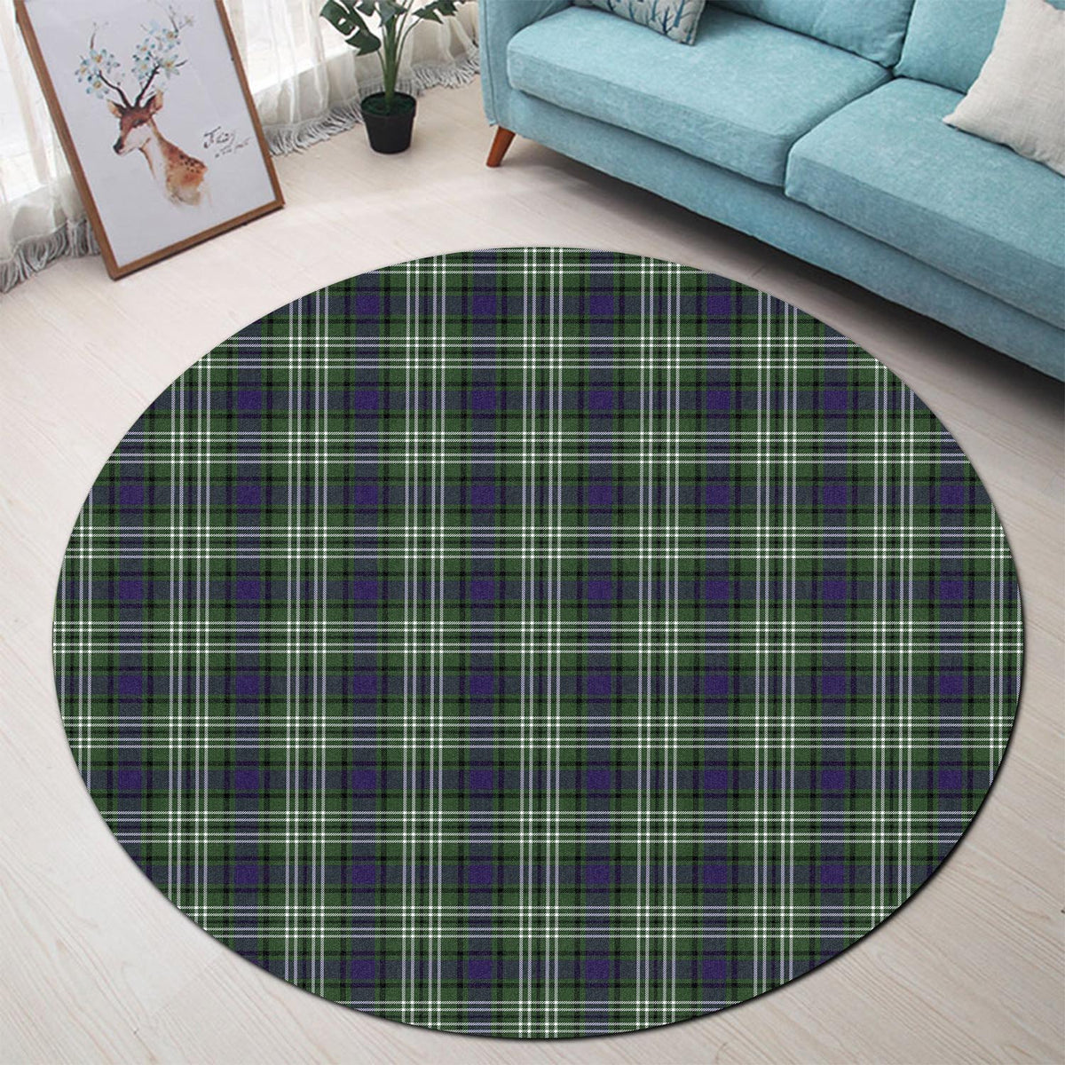 Learmonth Tartan Round Rug - Tartan Vibes Clothing