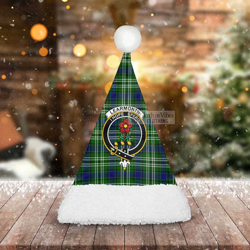 Learmonth Tartan Christmas Santa Hats with Family Crest