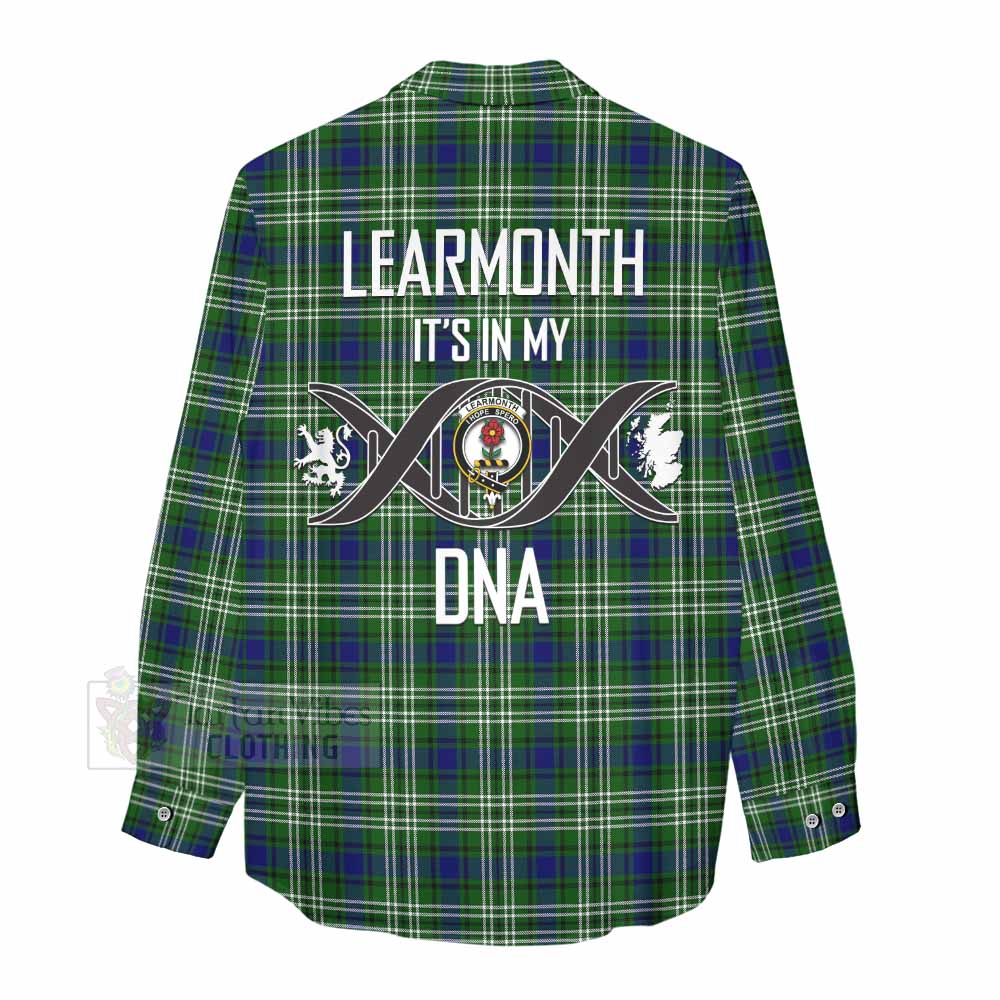 Tartan Vibes Clothing Learmonth Tartan Women's Casual Shirt with Family Crest DNA In Me Style