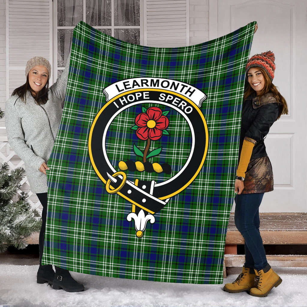 learmonth-tartab-blanket-with-family-crest