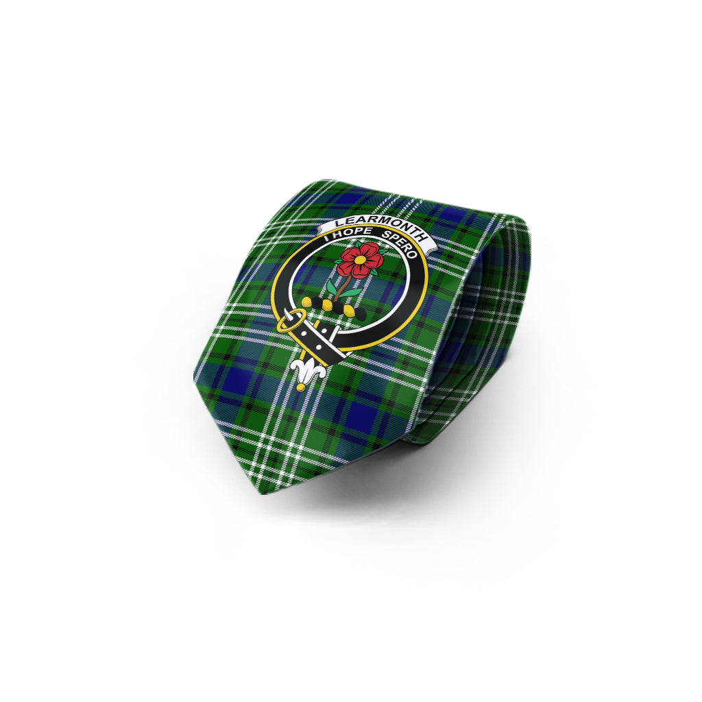 Learmonth Tartan Classic Necktie with Family Crest - Tartan Vibes Clothing