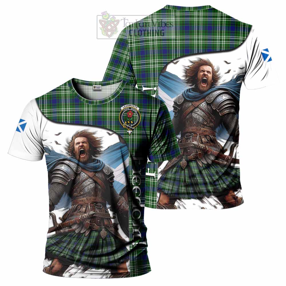 Learmonth Crest Tartan T-Shirt Inspired by the Freedom of Scottish Warrior