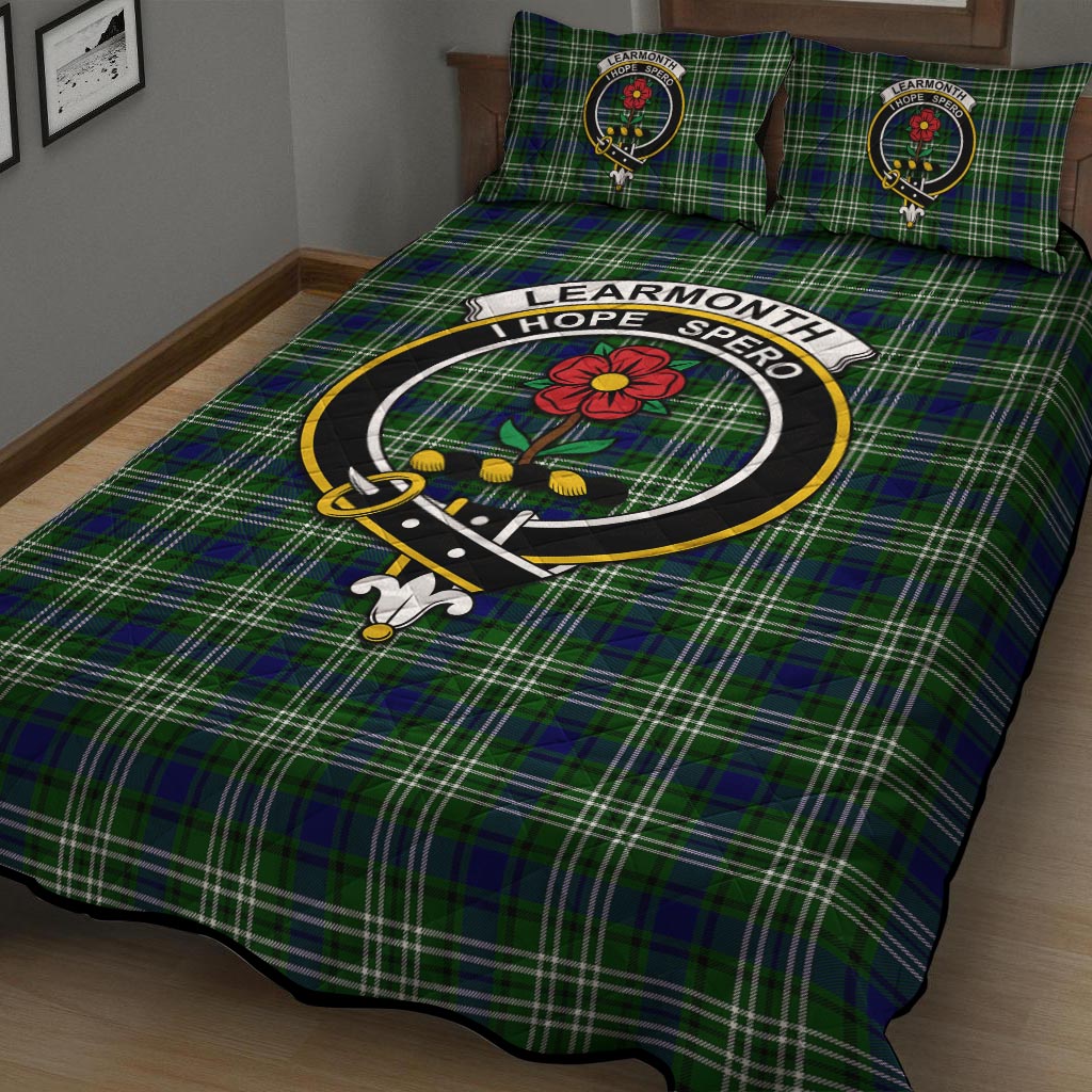 Learmonth Tartan Quilt Bed Set with Family Crest - Tartan Vibes Clothing