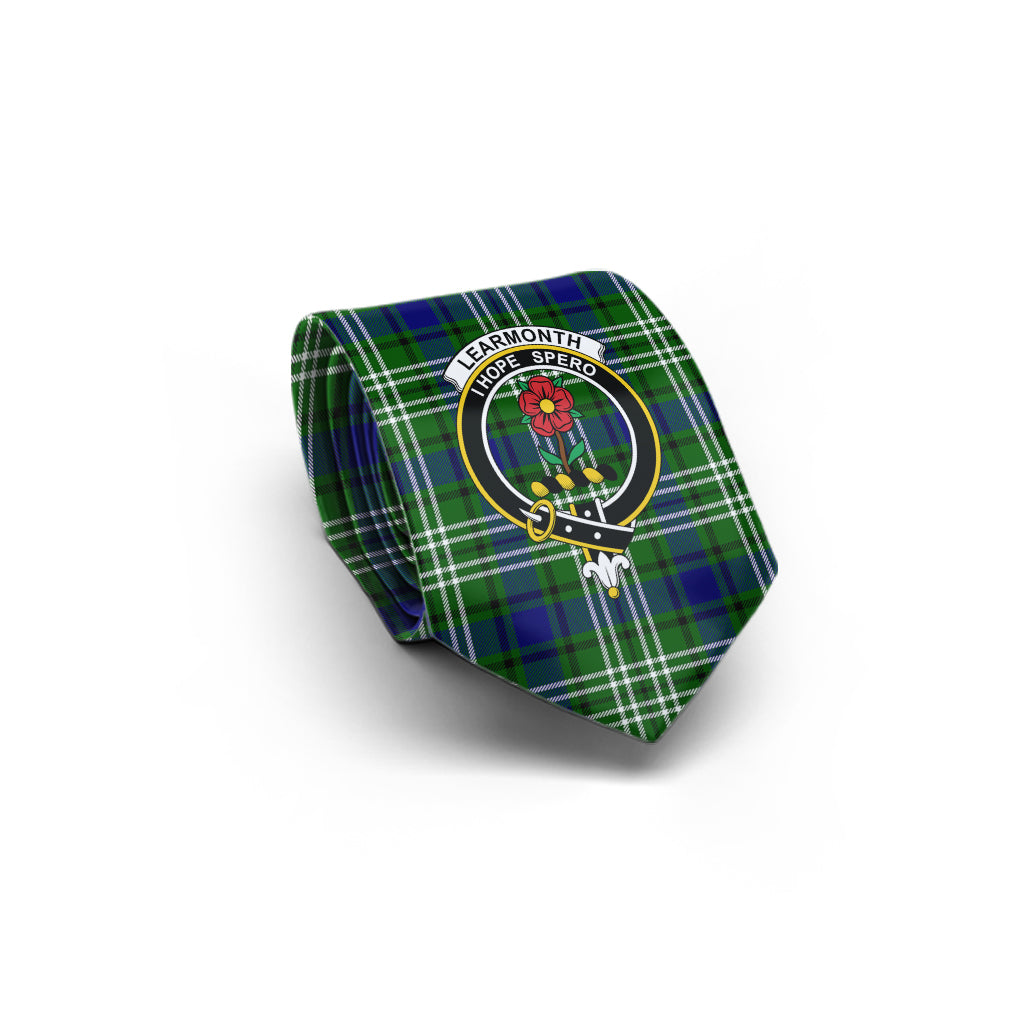 Learmonth Tartan Classic Necktie with Family Crest - Tartan Vibes Clothing