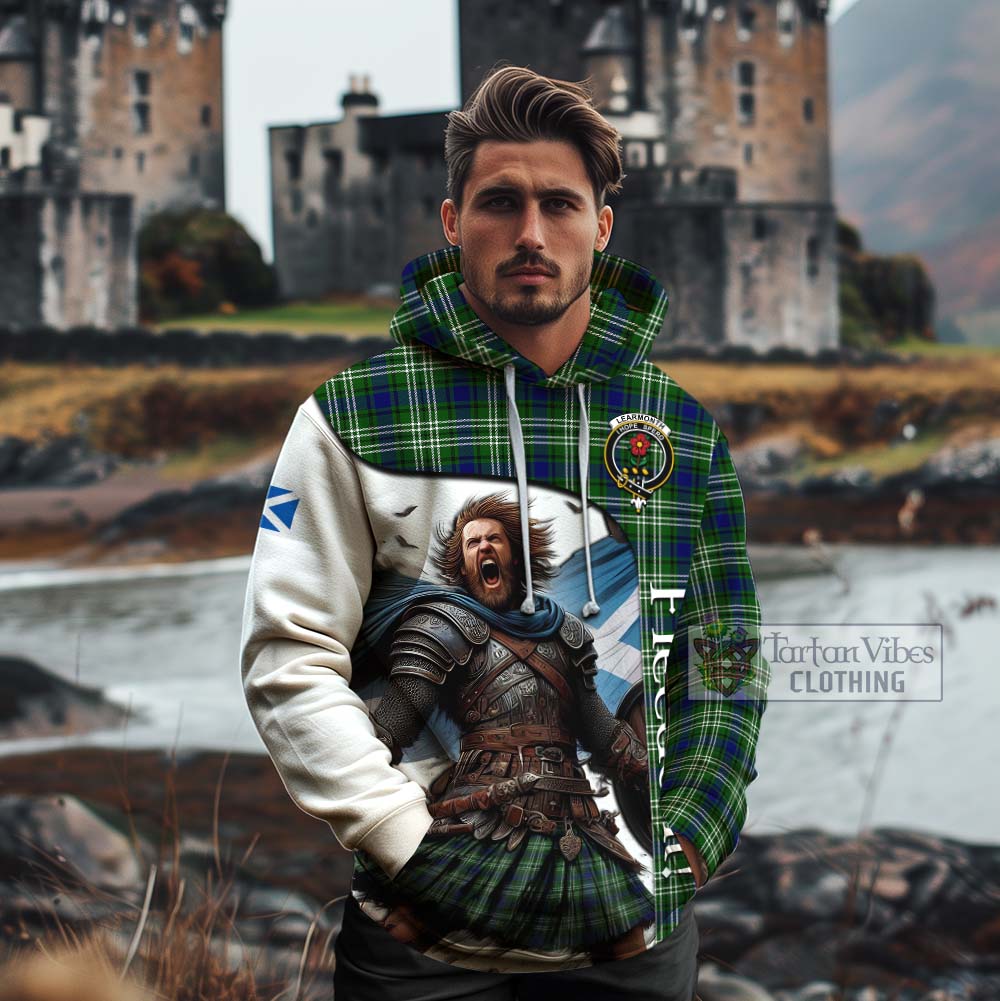 Tartan Vibes Clothing Learmonth Crest Tartan Cotton Hoodie Inspired by the Freedom of Scottish Warrior