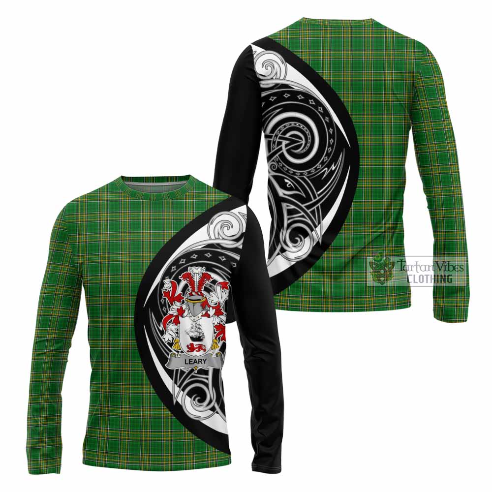 Leary Irish Clan Long Sleeve T-Shirt Celtic Circle Style - Tartan Vibes Clothing