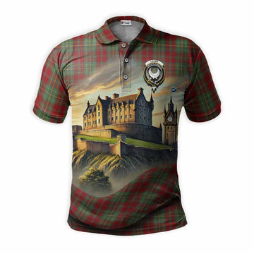 Leask Tartan Family Crest Polo Shirt with Scottish Ancient Castle Style Kid - Tartan Vibes Clothing