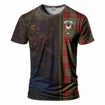 Leask Tartan Family Crest T-Shirt Alba Gu Brath Be Brave Lion Ancient Style Kid's Shirt - Tartan Vibes Clothing