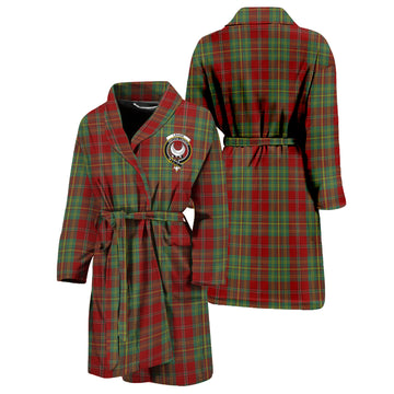 Leask Tartan Bathrobe with Family Crest