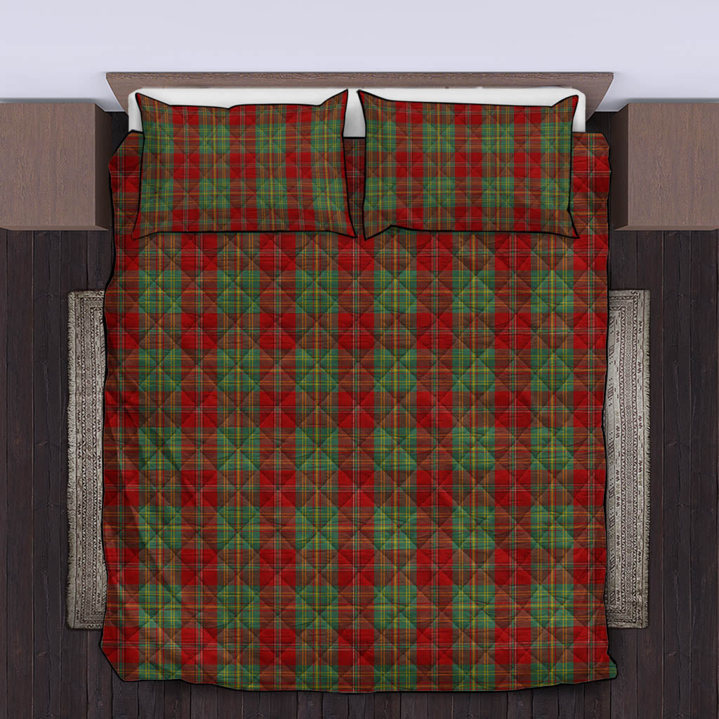 Leask Tartan Quilt Bed Set King - Tartan Vibes Clothing