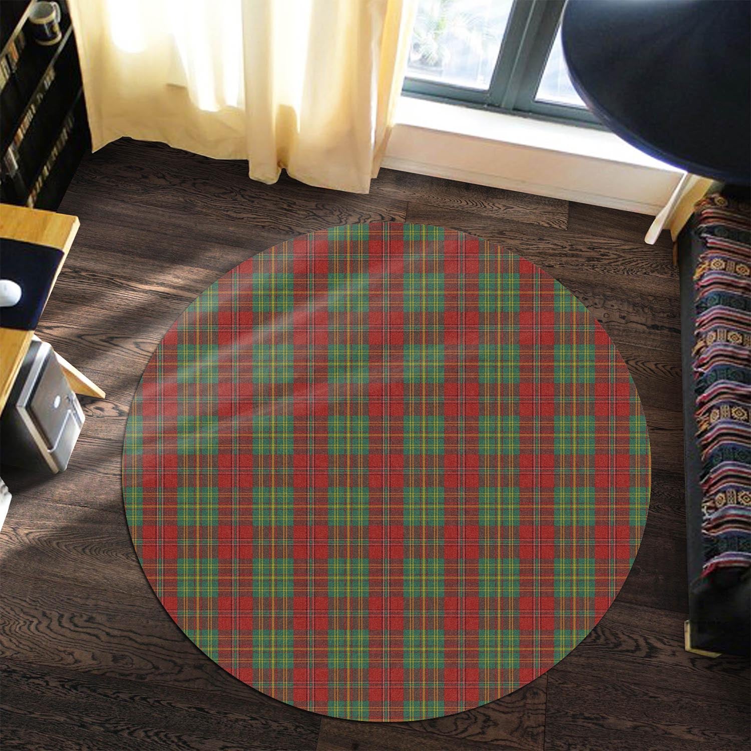 leask-tartan-round-rug