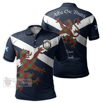 Leask Tartan Lion Rampant Polo Shirt Proudly Display Your Heritage with Alba Gu Brath and Clan Name